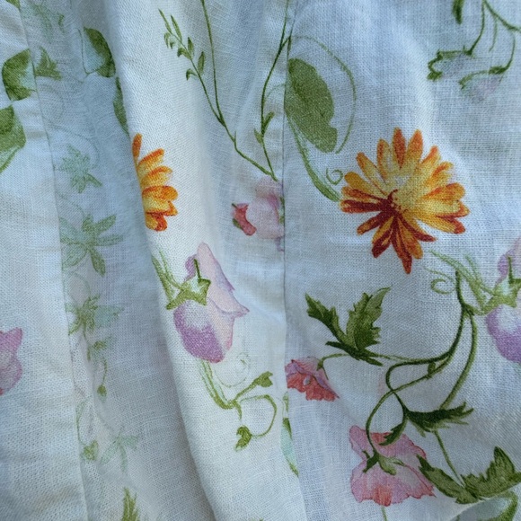 H&M Linen Blend Floral Blouse Sz XXL - Picture 7 of 10